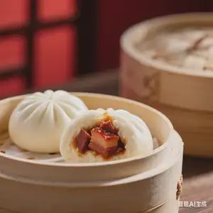 Parene bule sa svinjetinom char siu