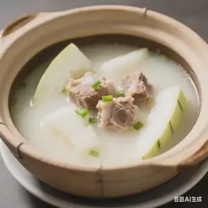 Supa od voskane tikve i svinjskih rebara